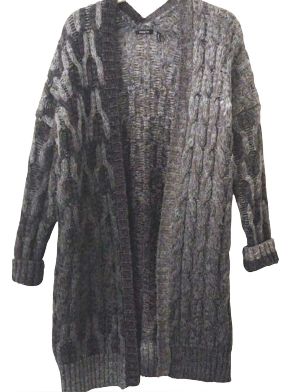 Maglia Two Tone Cardigan Sweater Gray XL